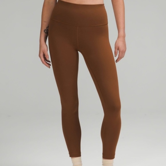 lululemon athletica Pants - Lululemon Wunder Train 25” Roasted Brown - Size 8